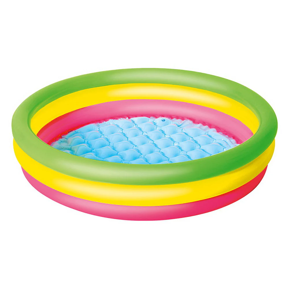 Bestway Kids Inflatable Pool Above Ground Round Splash Pool 102x102x25cm - Nurns