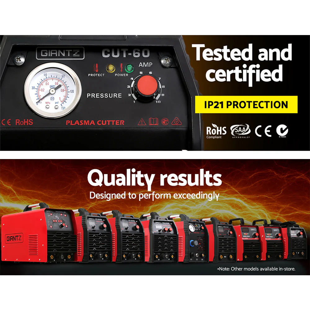 60Amp Inverter Welder Plasma Cutter Gas DC iGBT Welding Machine Portable - Nurns