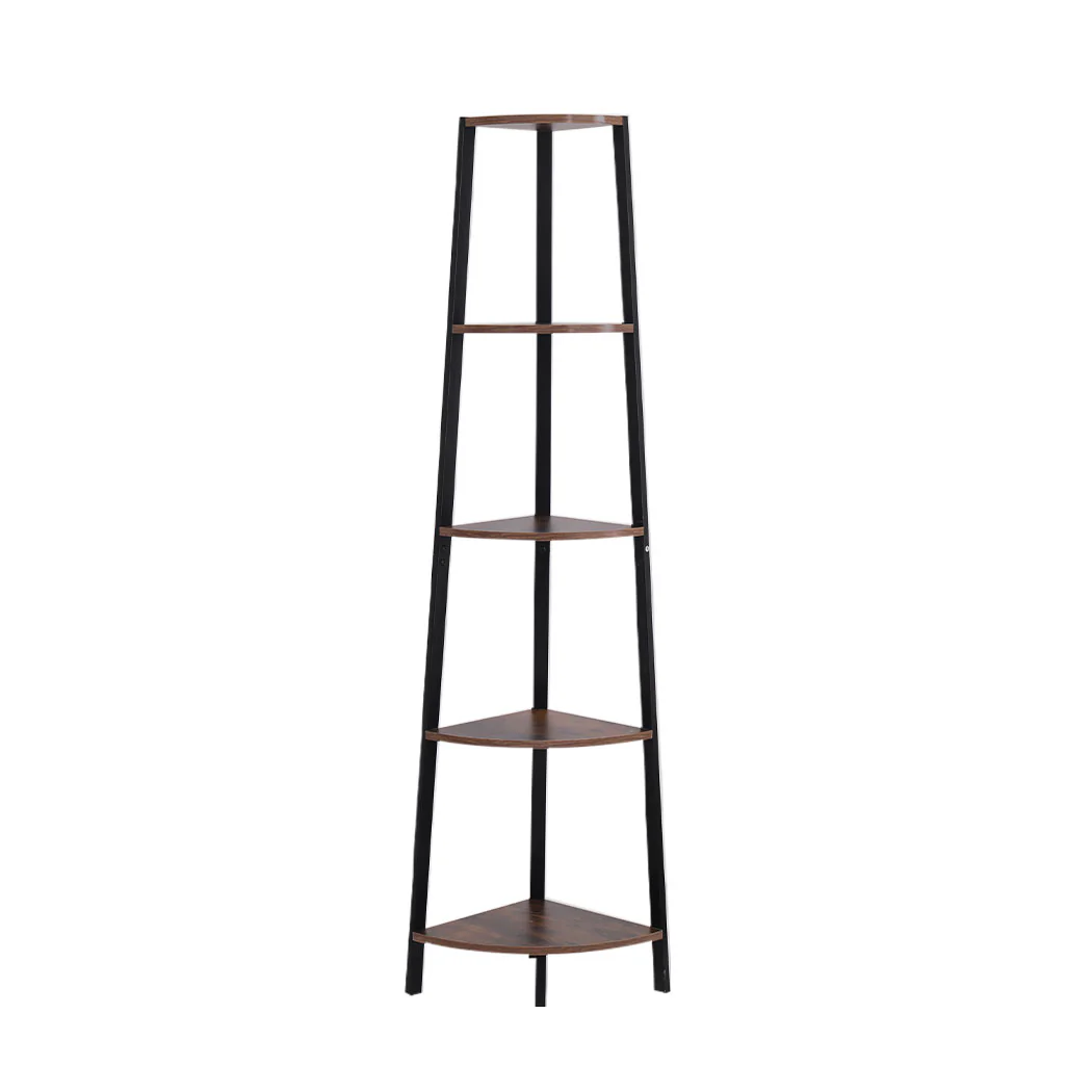 Levede 5 Tier Corner Shelf Industrial - Nurns