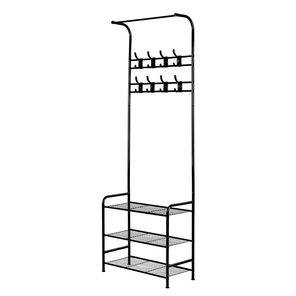 Clothes Rack Airer Coat Stand 179cm Hanger Rail Closet - Nurns