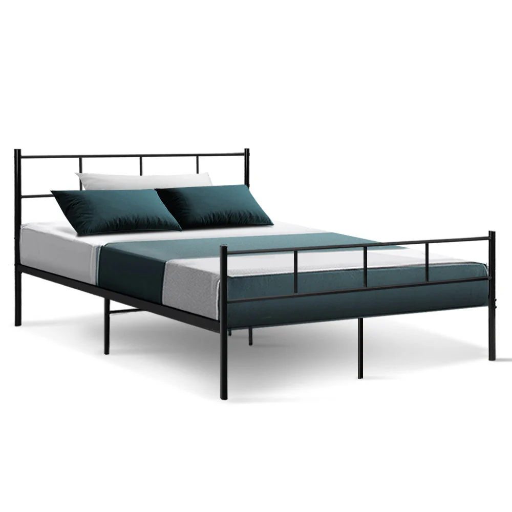 Zircon Bed & Mattress Package - Black Double - Nurns