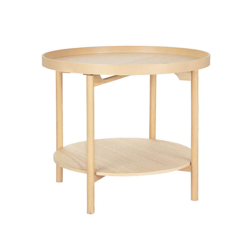 Ieremias Coffee Table 70cm Round - Pine - Nurns