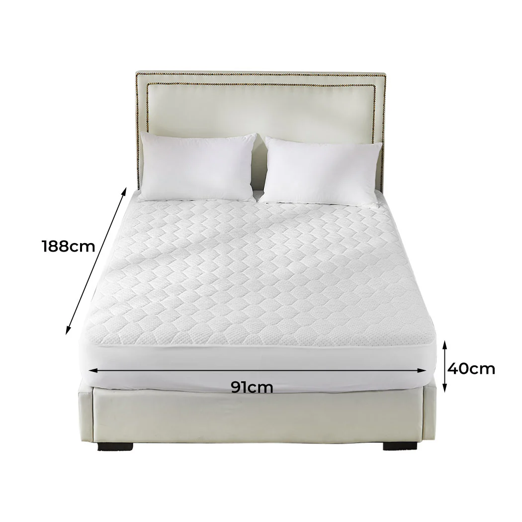 Single DreamZ Mattress Protector Topper Bamboo - Nurns