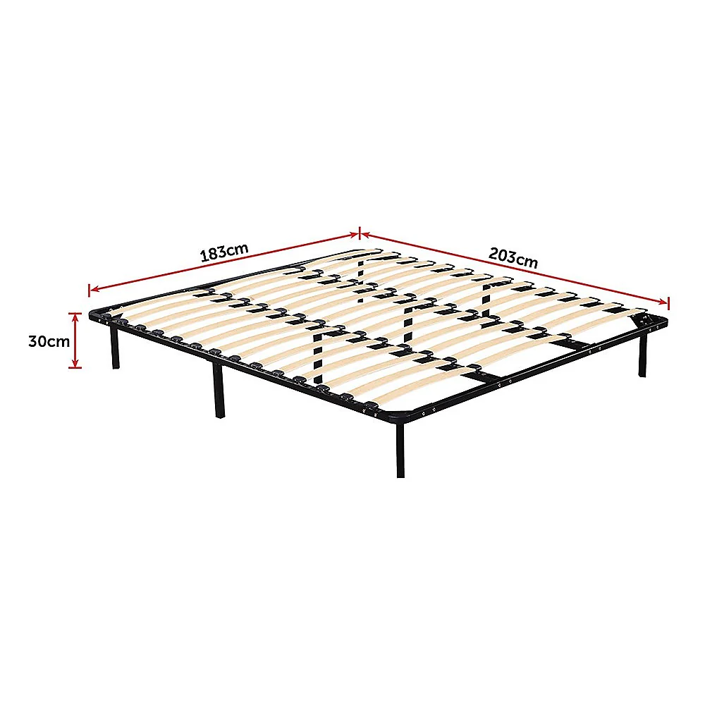 Eliana Metal Bed Frame - Black King - Nurns