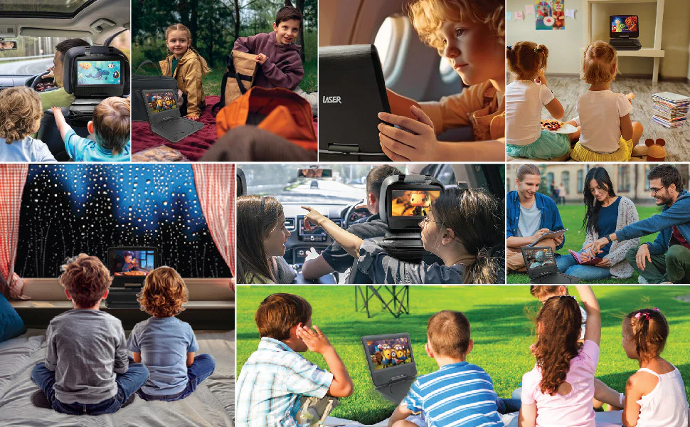 Laser Portable DVD Player 7 Inch - Nurns