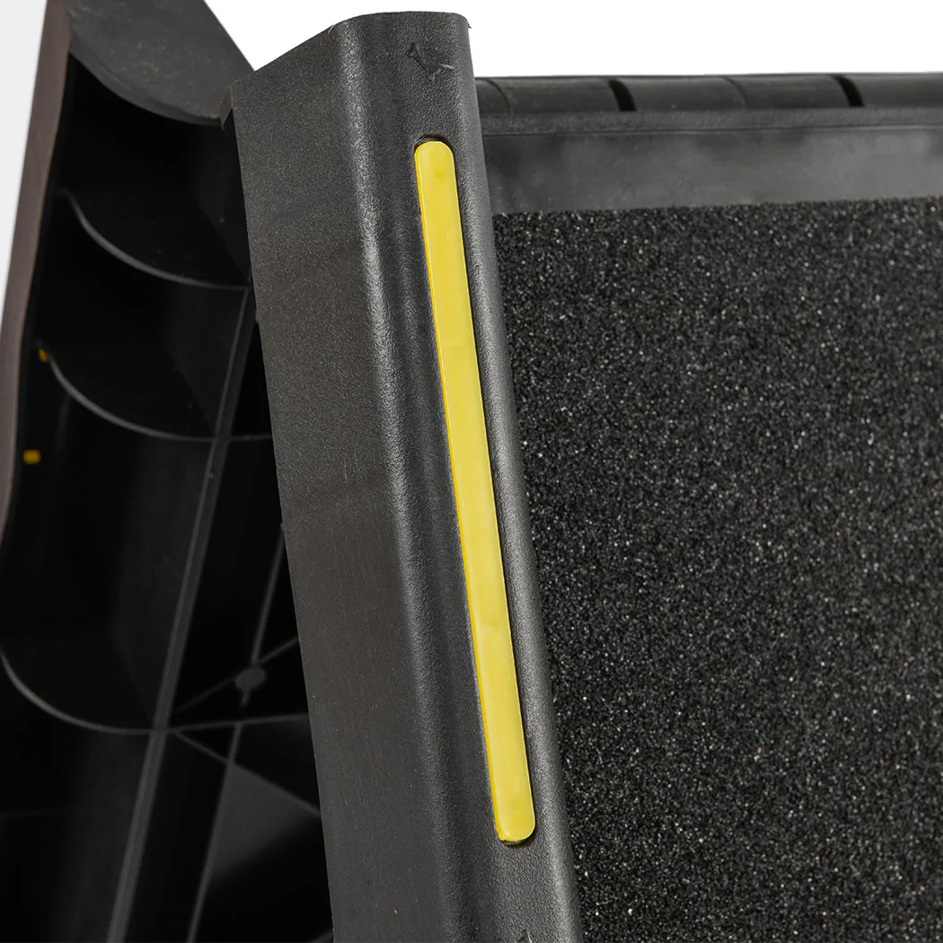 Pet Stairs Dog Ramp Ramps Foldable Ladder Steps Stair Portable Car Step Travel - Black - Nurns