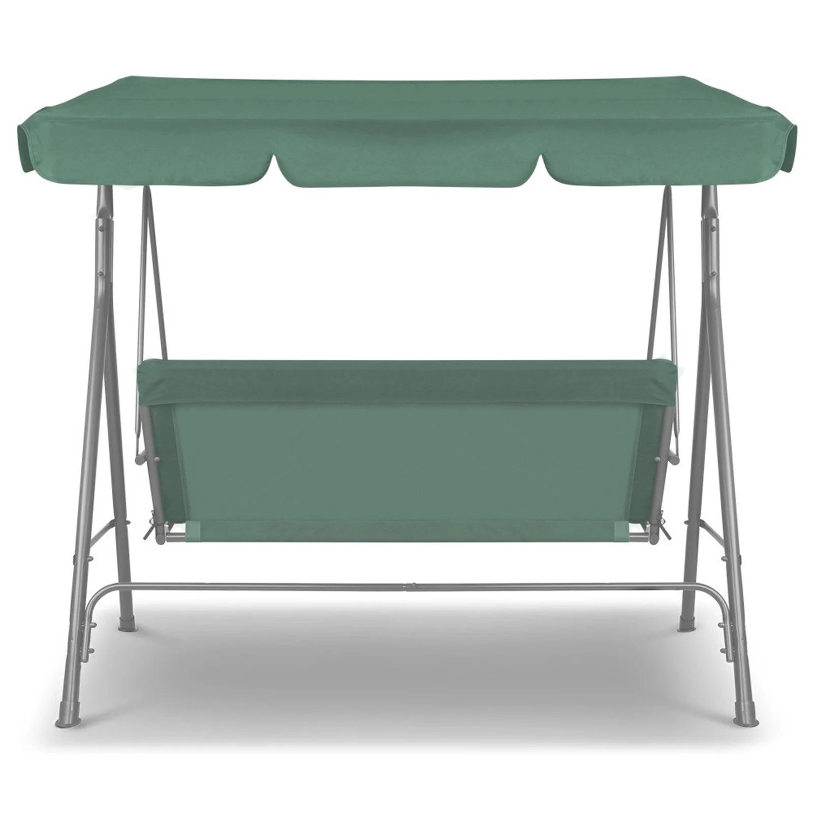 Colton Outdoor Swing Bench Seat Chair Canopy Furniture 3 Seater Garden Hammock - Dark Green - Nurns