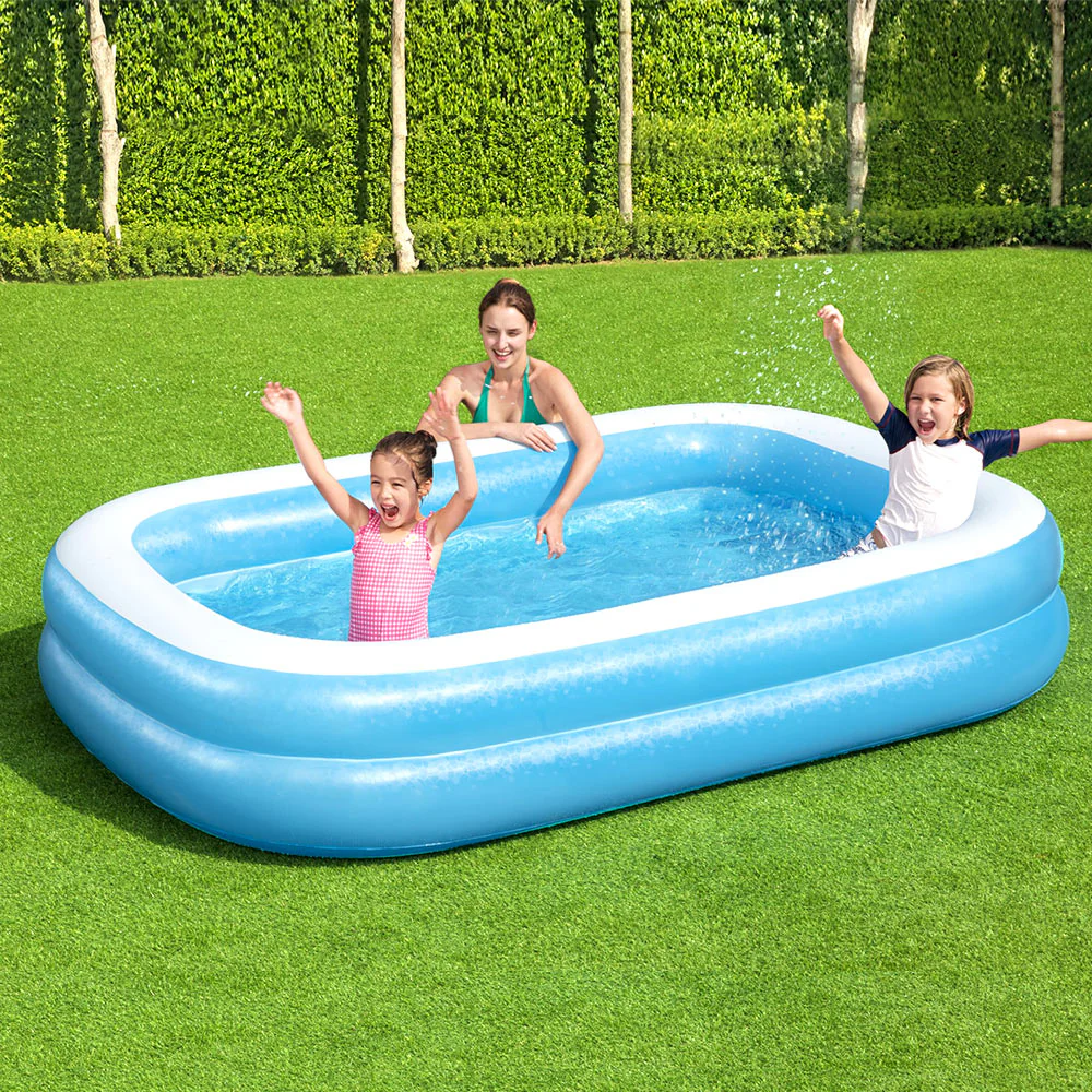 Bestway Kids Pool 262x175x51cm Inflatable Above Ground Swimming Pools 778L - Nurns