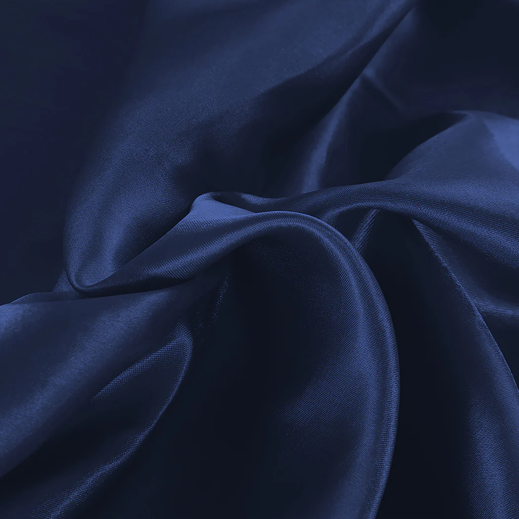 Single Dreamz Silky Satin Sheets Fitted Flat Blue - Nurns