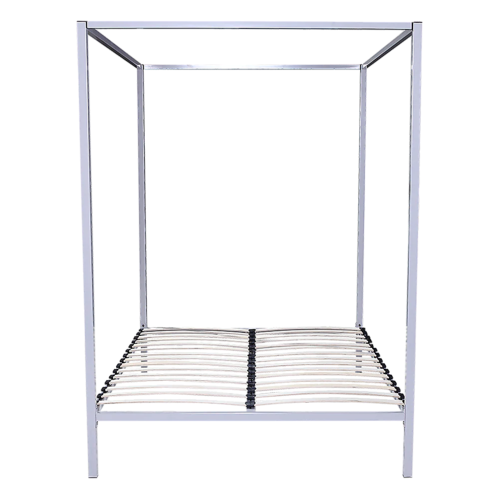 Lilian Four Poster Bed Frame - White Queen - Nurns