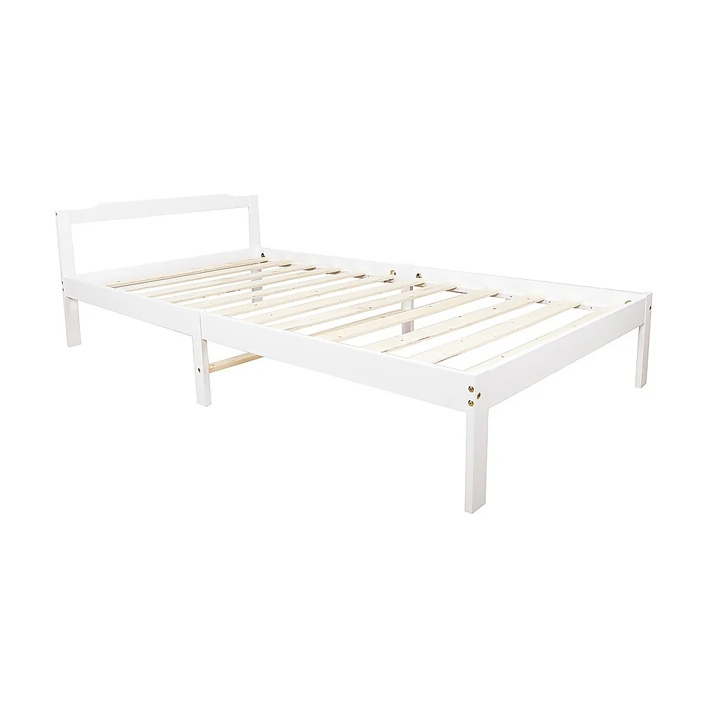 Gilly Wooden Bed Frame - White King Single - Nurns