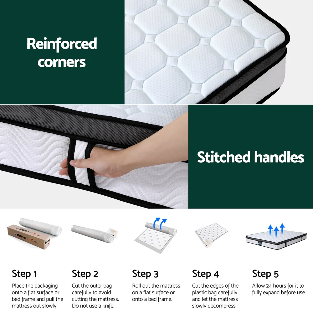 Remy 25cm Mattress Cool Gel Foam - Queen - Nurns
