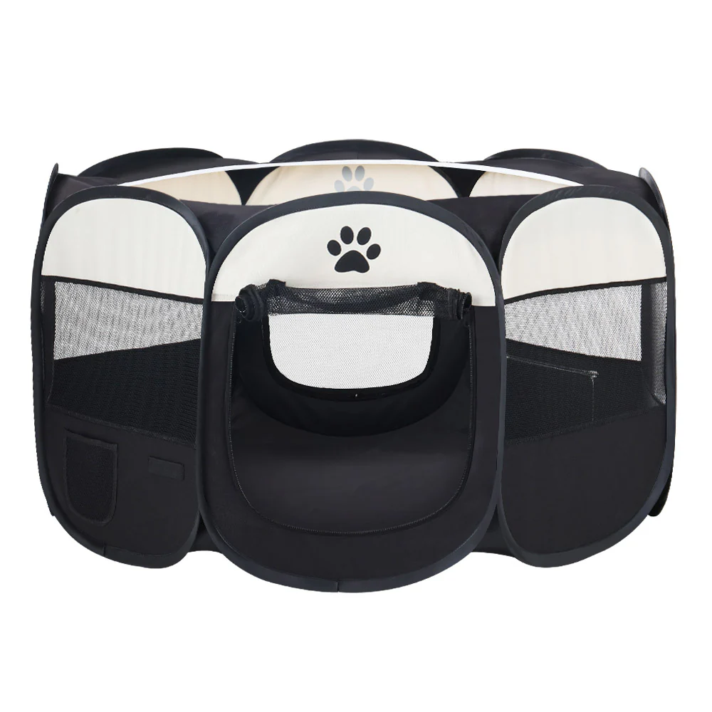 Dog Playpen Pet Playpen Enclosure Crate 8 Panel Play Pen Tent Bag Fence Puppy 3XL - Nurns