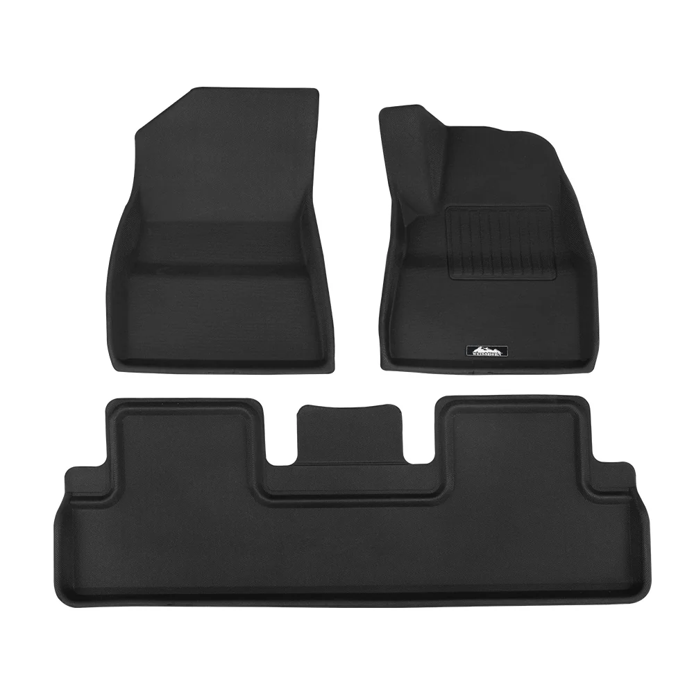 Car Rubber Floor Mats Compatible for Tesla Model 3 Front Rear - Nurns