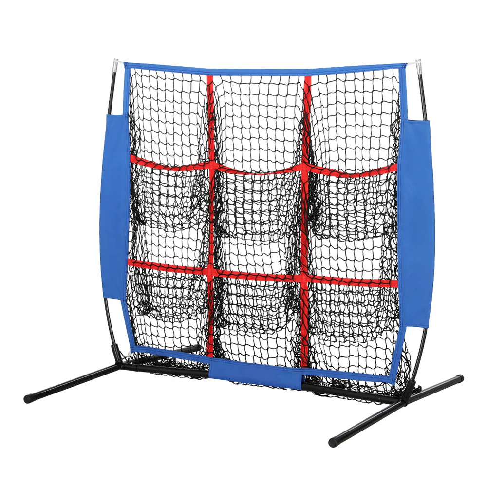 Everfit Soccer Net Baseball Pitching Football Goal Training Aid 9 Target Zone - Nurns