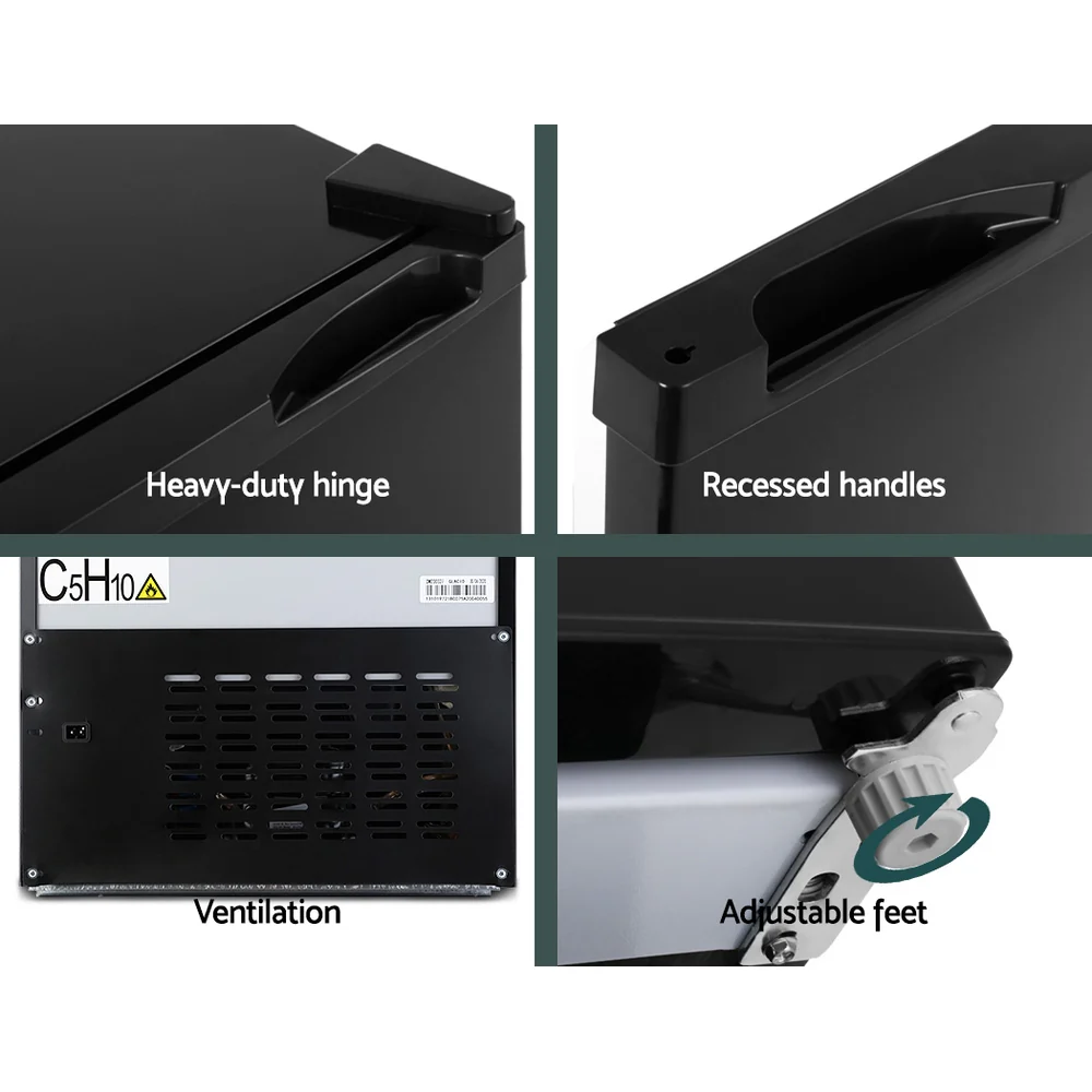 Glacio 80L Portable Fridge Bar Upright 12V/24V/240V Camping Caravan - Nurns