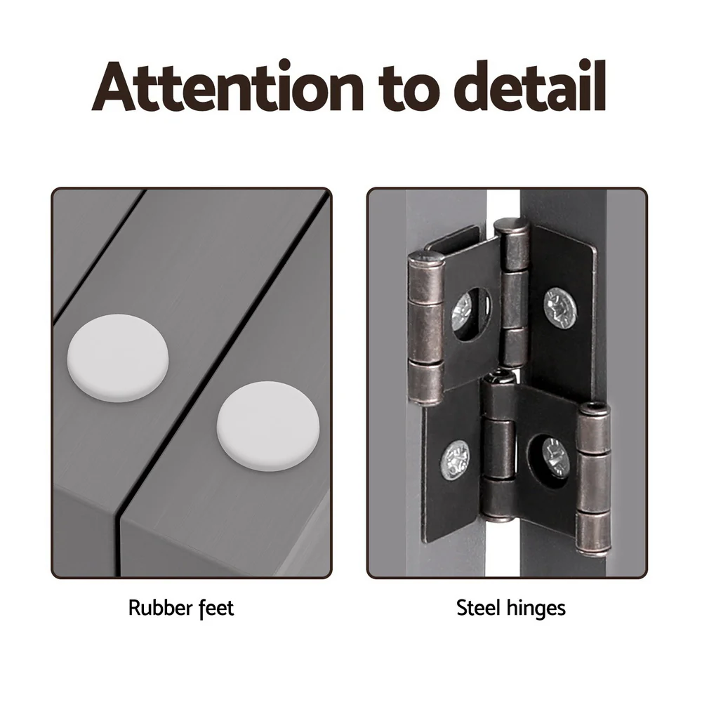 Dog Playpen Enclosure 6 Panel Pet Fence Wooden Play Pen - Nurns