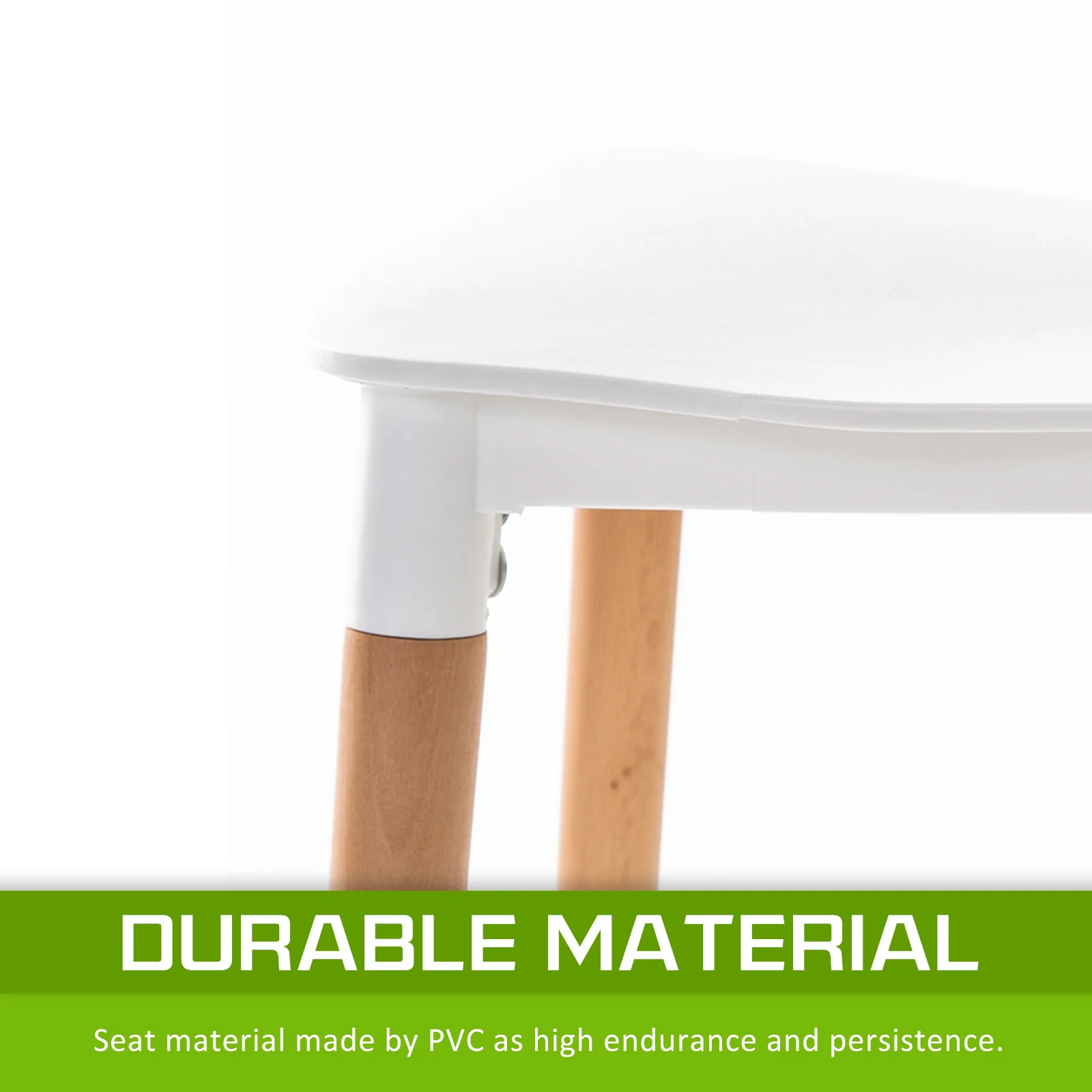 Mabel Set of 4 Retro Belloch Stackable Dining Cafe Chair - White - Nurns