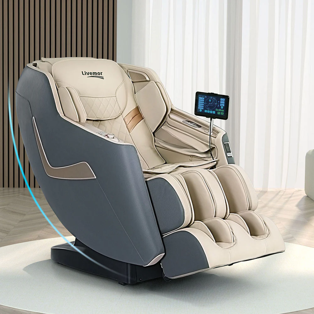 Themis Massage Chair Electric Recliner Home Massager 3D - Grey - Nurns