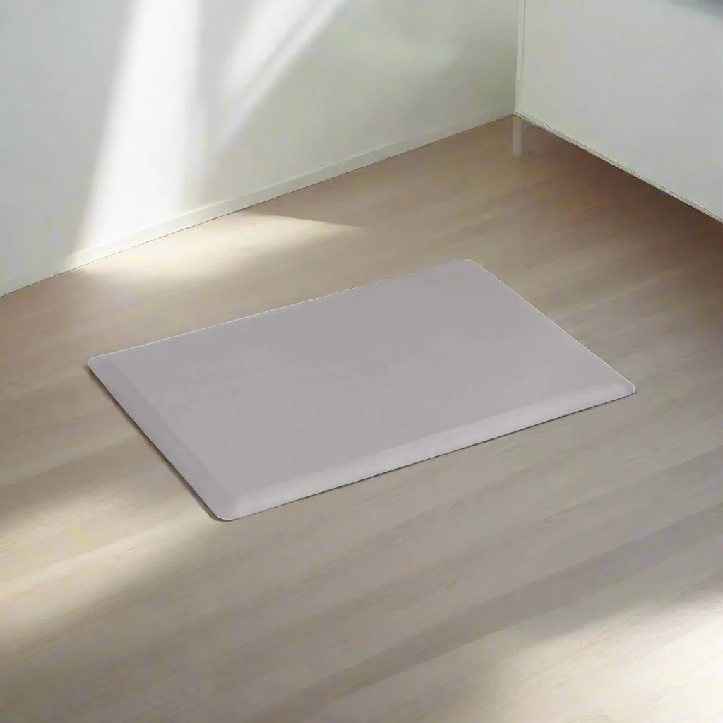 Hassan 50x80 Anti-Fatigue Standing Mat Desk Rug Kitchen Home Office Foam - Grey - Nurns