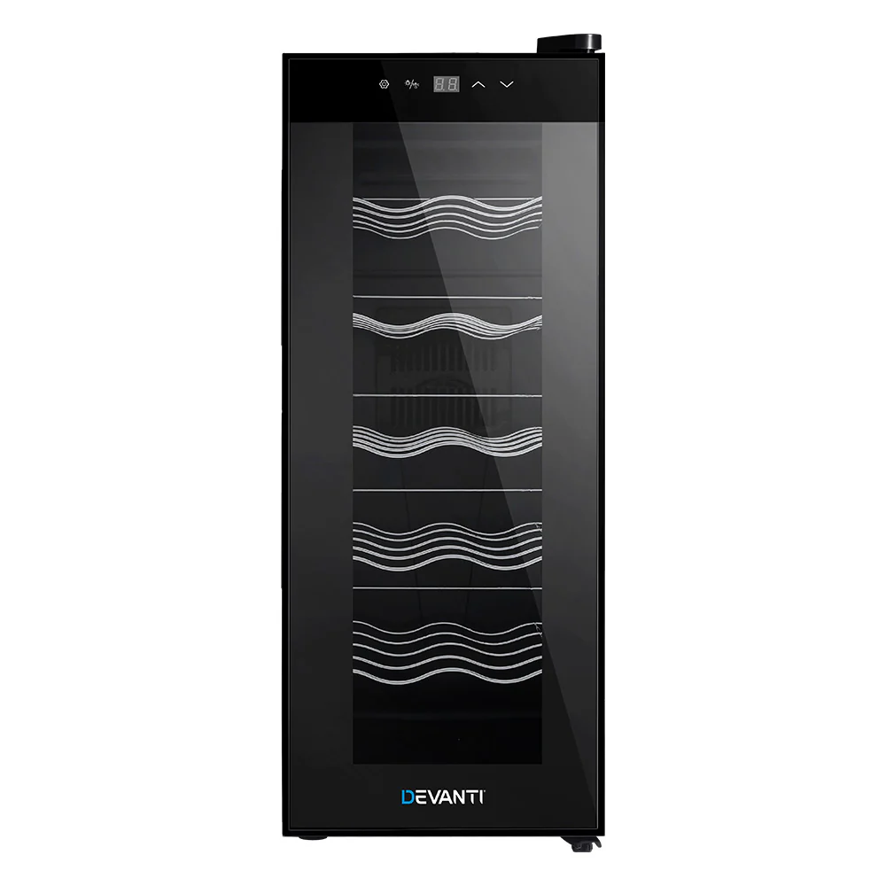 Devanti Wine Fridge Cooler 12 Bottles - Nurns