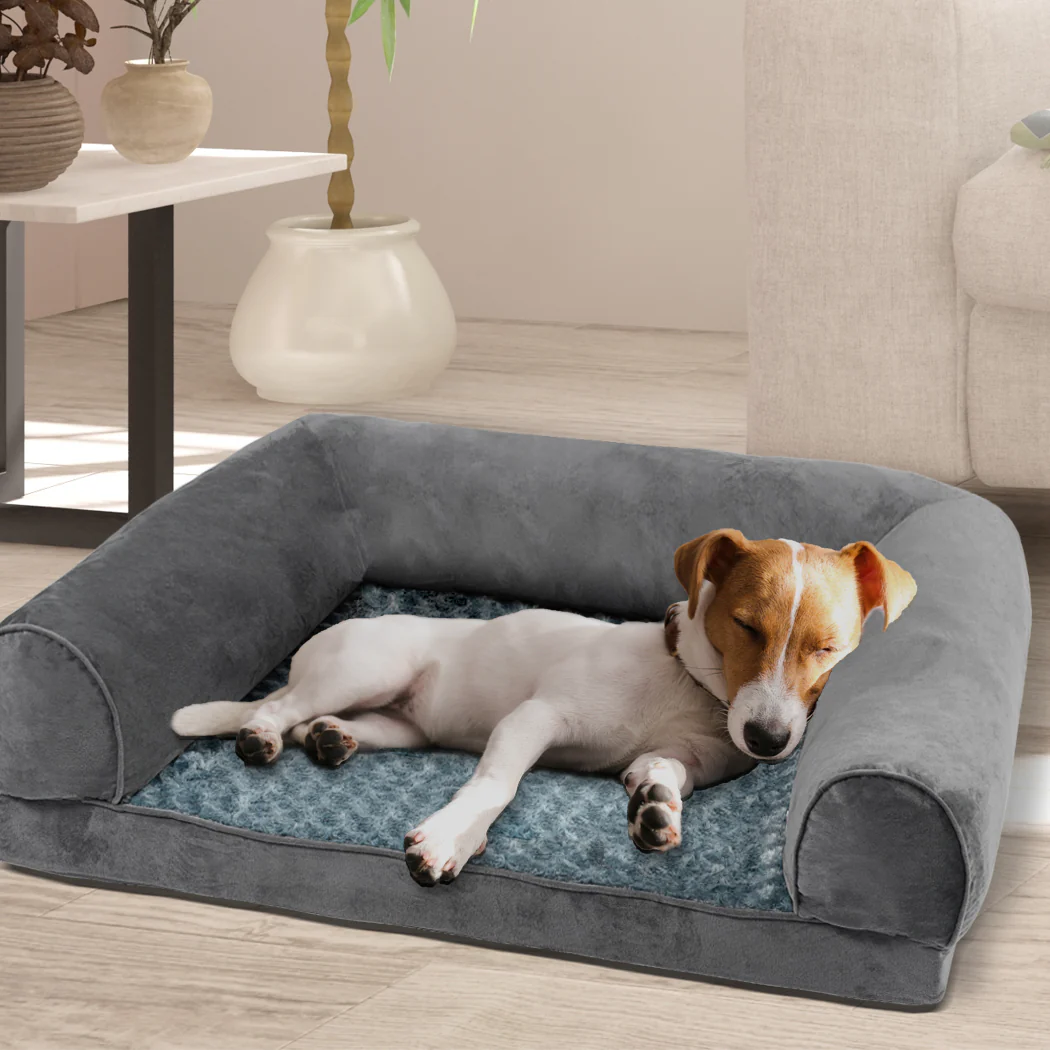 MEDIUM Dog Beds Pet Sofa Bedding - Grey - Nurns