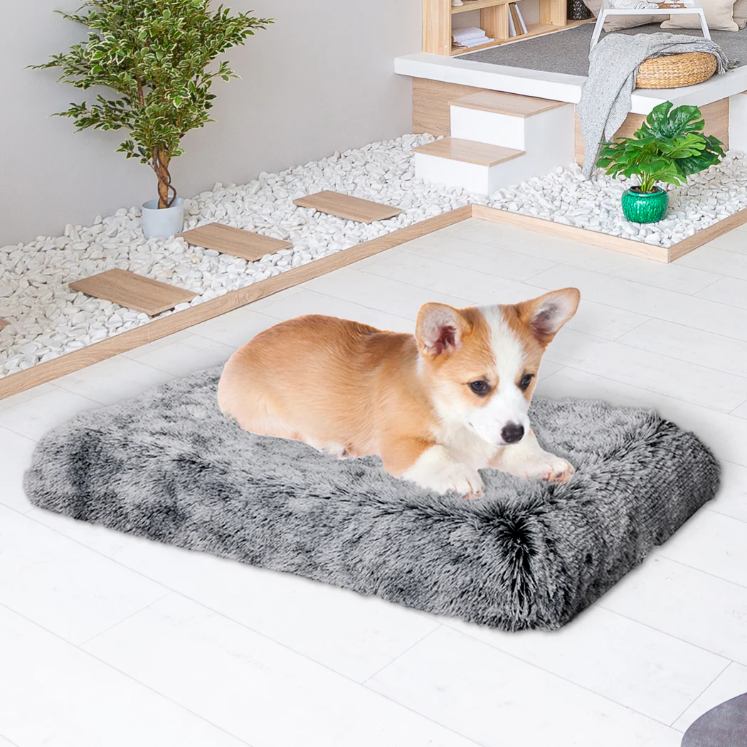 SMALL Dog Beds Mat Pet Calming Memory - Charcoal - Nurns