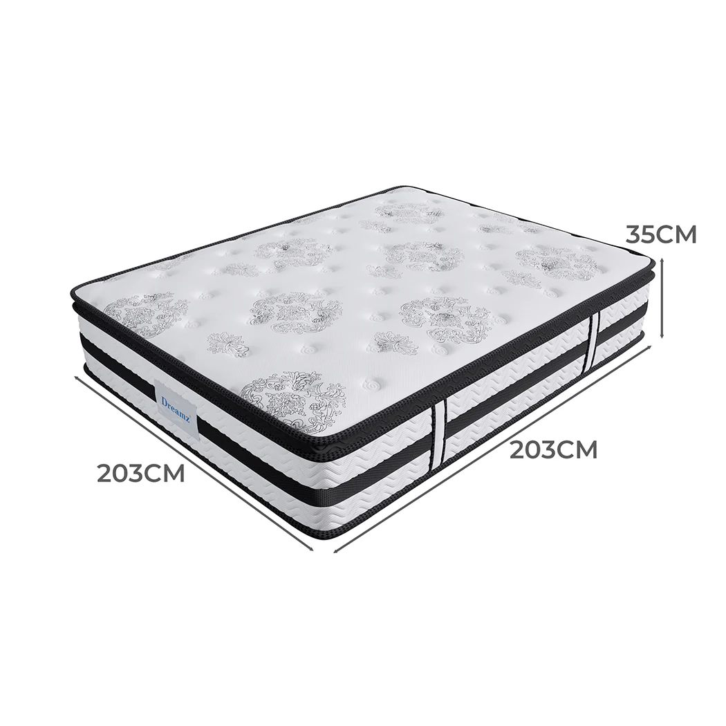 Ysla 35cm Thick Euro Top Egg Crate Foam Mattress - Super King - Nurns