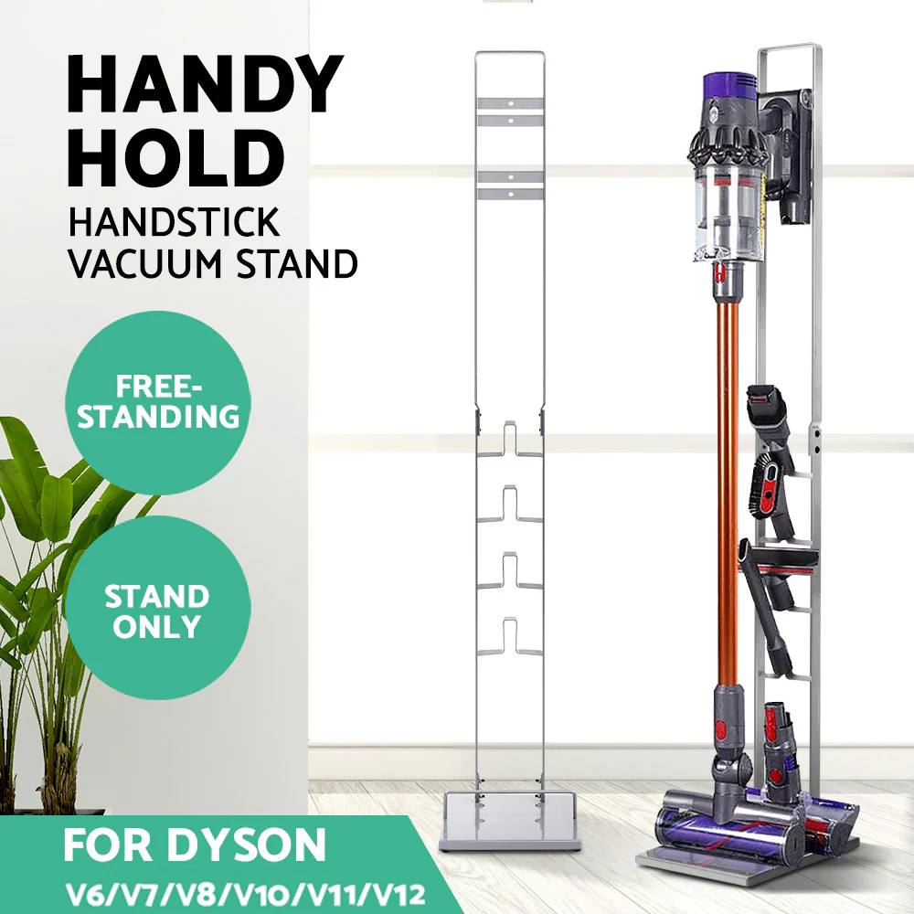 Artiss Freestanding Dyson Vacuum Cleaner Stand for V6 7 8 10 11 Silver - Nurns