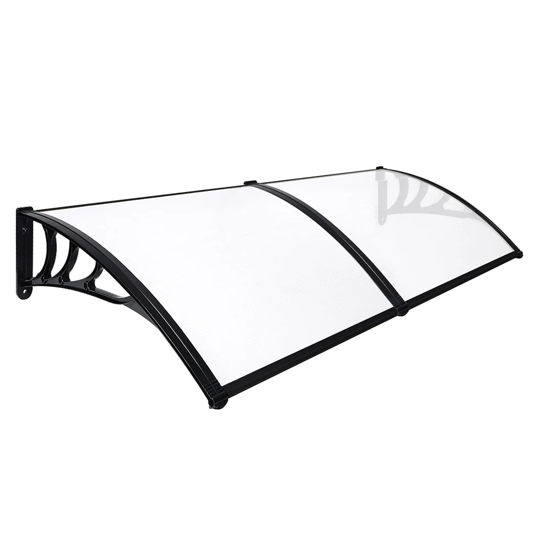 Mountview Window Door Awning Outdoor 1M x 2.4M Transparent 1x2.4M - Nurns