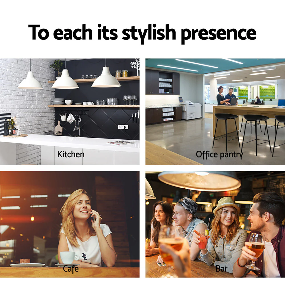 Set of 4 Koropi Metal Bar Stools - Black - Nurns