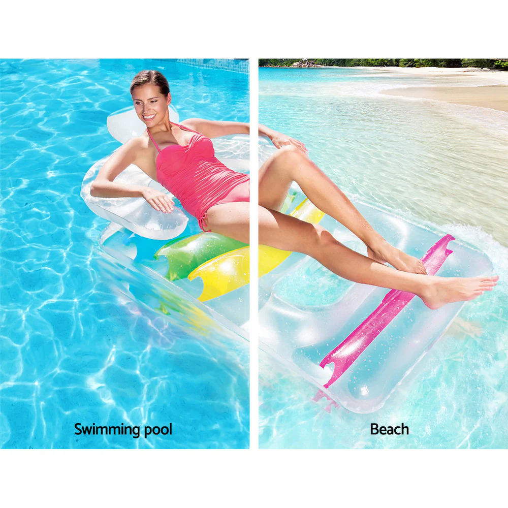 Factory Buys Pool Float Inflatable Lounge Seat Pillow Bed - Nurns