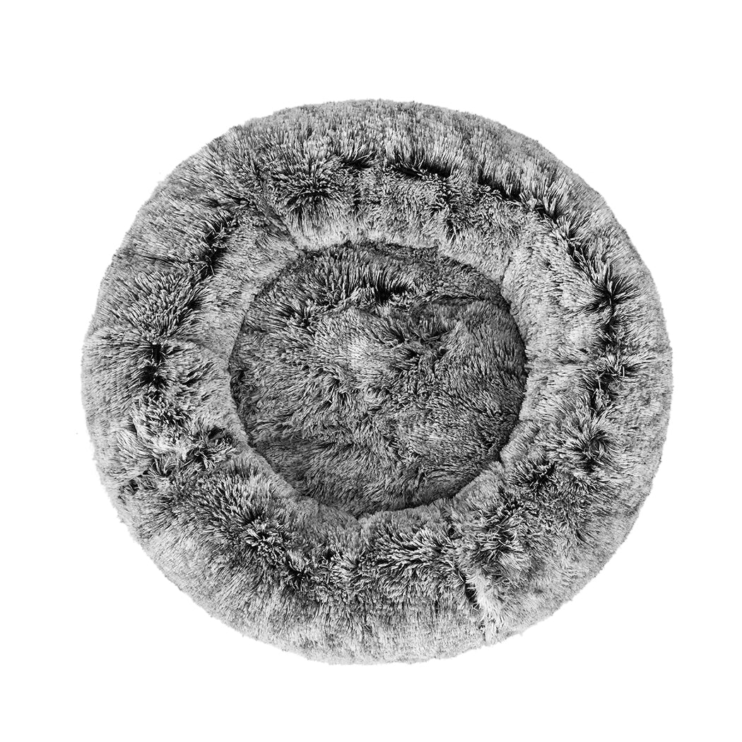 XLarge Dog Beds Pet Donut Nest Calming - Charcoal - Nurns