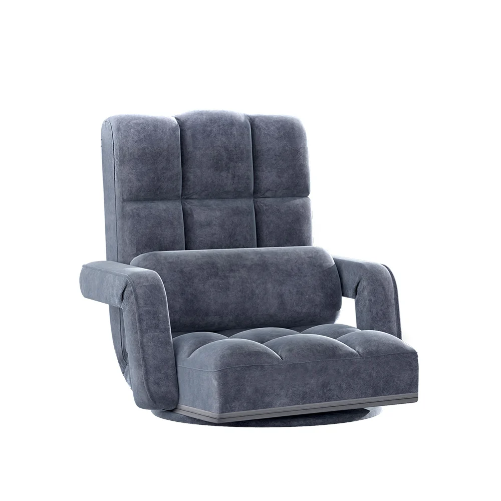 Maria Floor Chair Lounge Sofa Swivel - Charcoal - Nurns