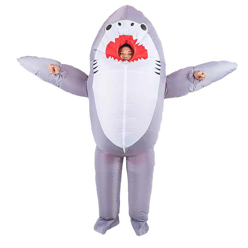 Shark Fancy Dress Fan Inflatable Costume Suit - Nurns