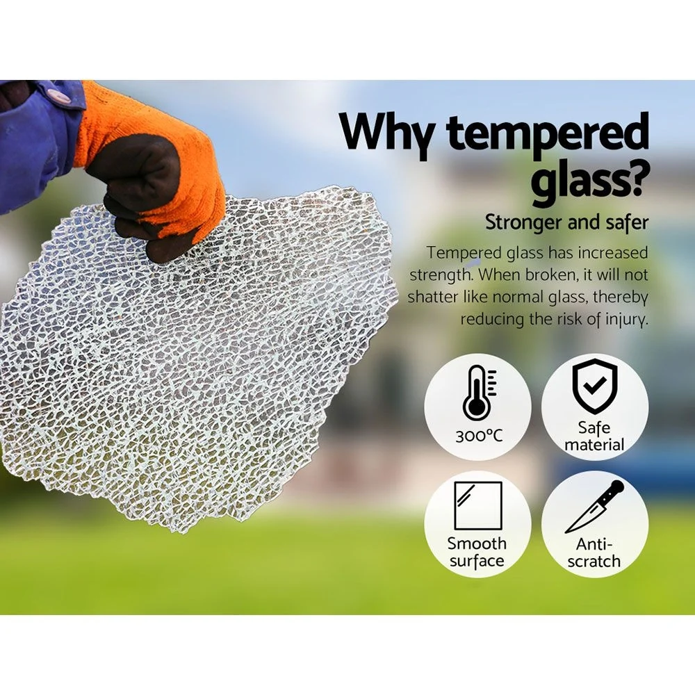 Chester 9-Seater Furniture Set Wicker Garden Patio Lounge 10-Piece Outdoor Sofa - Black - Nurns