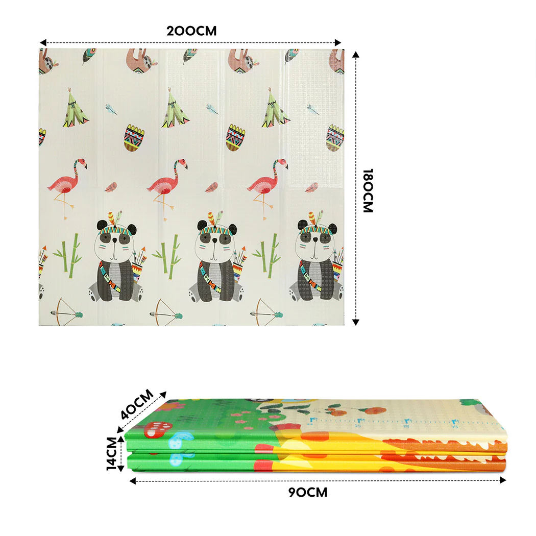 Kids Play Mat Baby Crawling Pad Ocean Floor Foldable XPE Foam Non-slip Carpet - Nurns