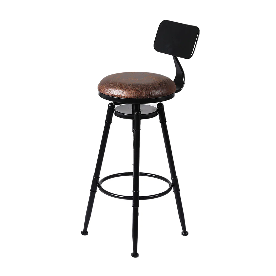 Chalcis Wooden Bar Stool - Black - Nurns