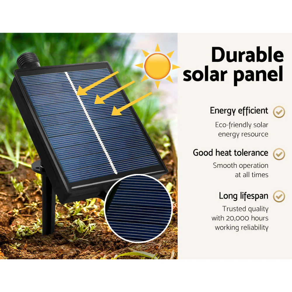 7ft 2.1m 480 LED Solar Christmas Tree Twigs Lights Xmas Tree - Warm White - Nurns