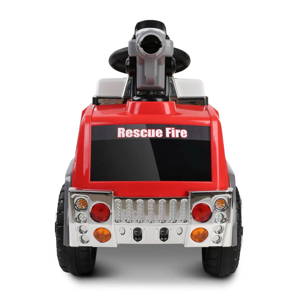 Kids Ride On Fire Truck Motorbike Motorcycle Car - Red - Nurns