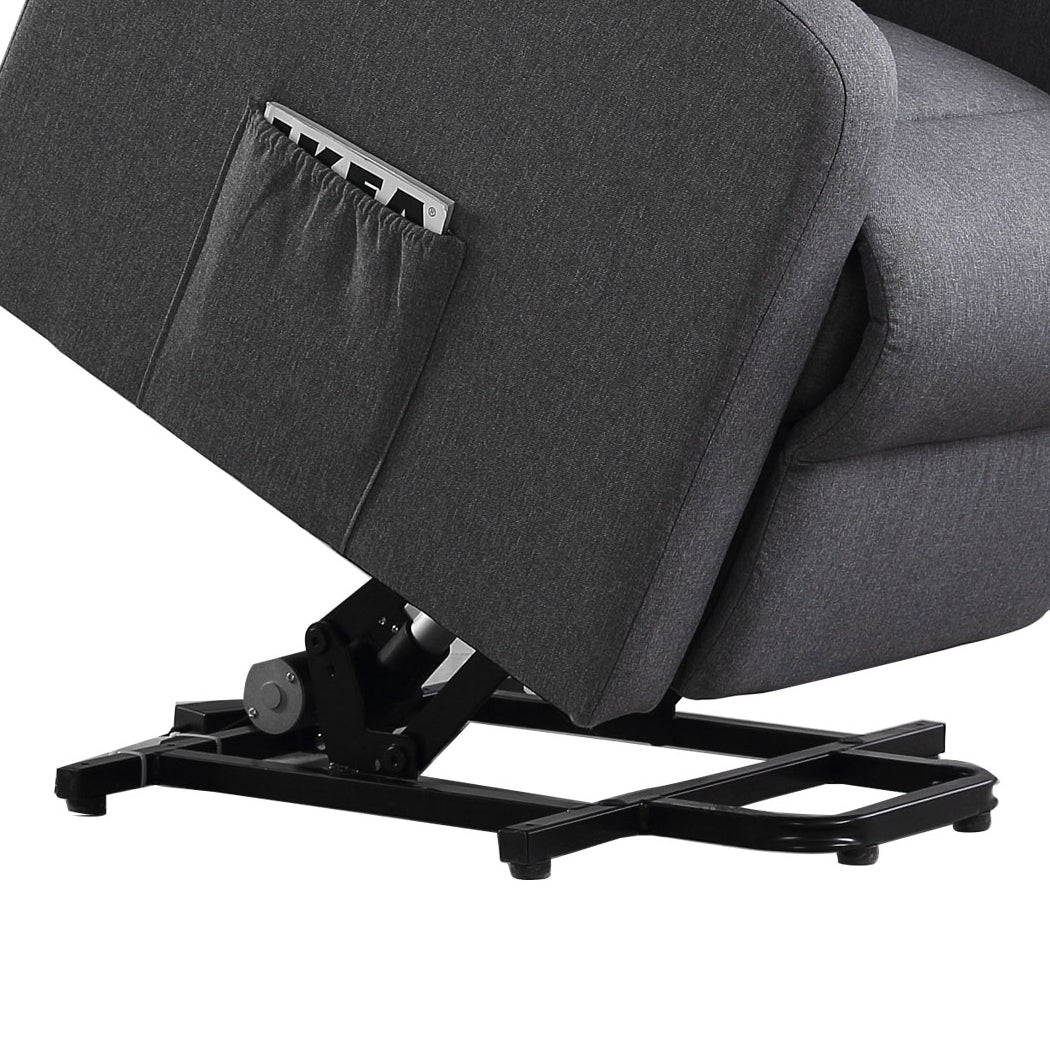 Odin Luxury Recliner Electric Massage Chair with Heat Function - Grey - Nurns