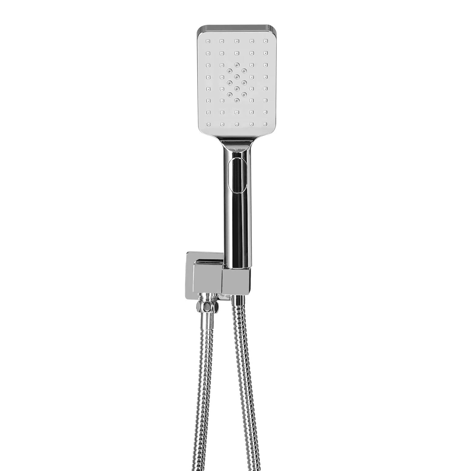 Handheld Shower Head Holder 3.1'' High Pressure - Silver - Nurns