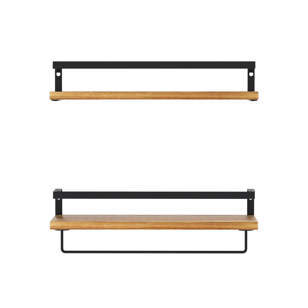Artiss Floating Wall Shelf Set of 2 - Nurns