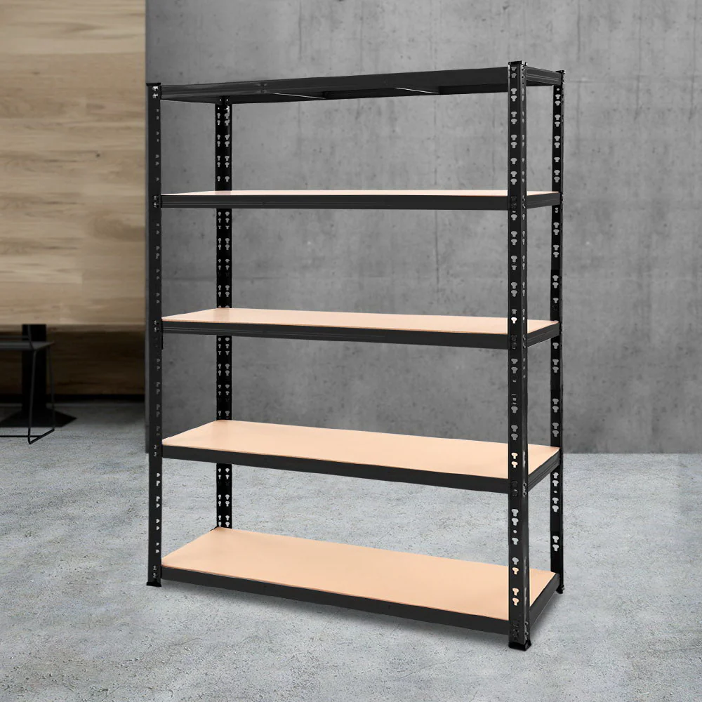 Giantz 1.8M Garage Shelving Warehouse Rack Pallet Racking Storage Shelve Black - Nurns