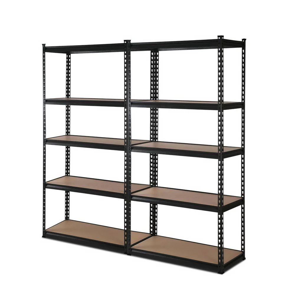 Giantz 2x1.8M Garage Shelving Warehouse Rack Pallet Racking Storage Shelve Black - Nurns