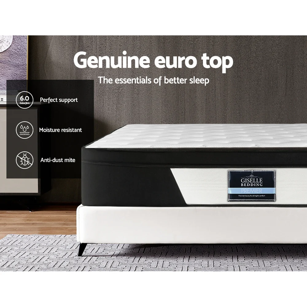 Nyla 30cm Euro Top Mattress Pocket Spring Medium Firm - Double - Nurns