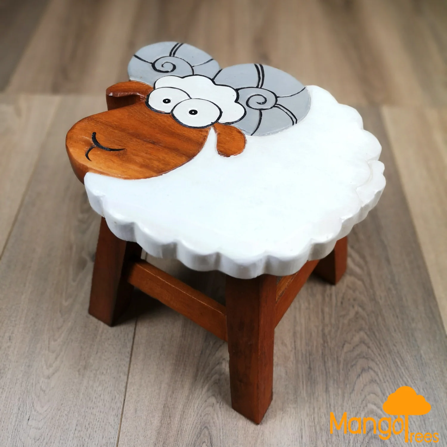 Kids Wooden Stool Ram - Nurns