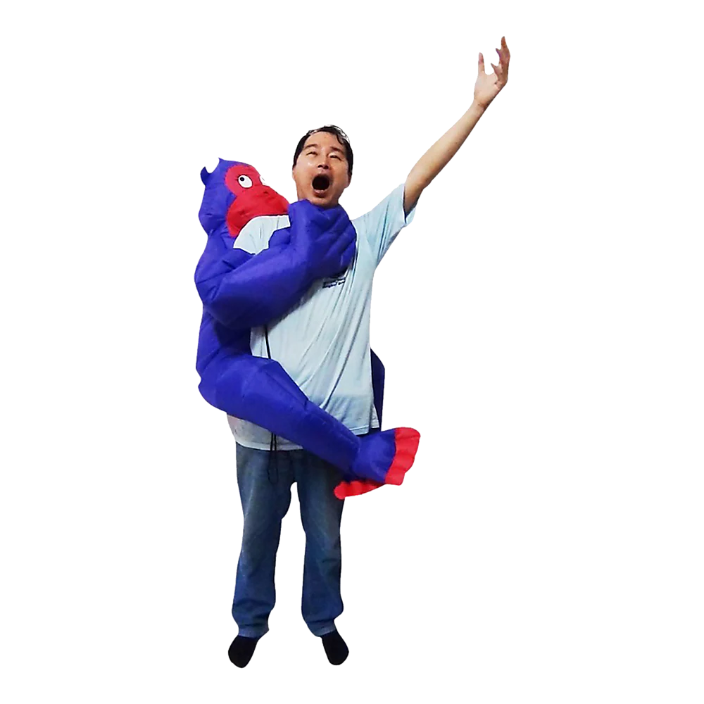 GORILLA Fancy Dress Inflatable Suit - Fan Operated Costume - Nurns