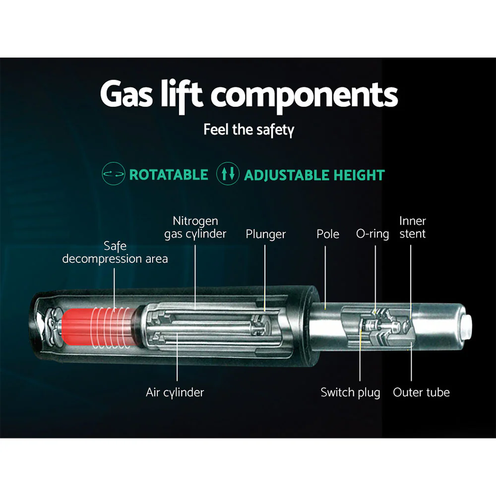 Artiss Mesh Office Chair Mid Back Black - Nurns