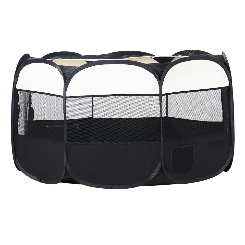 Dog Playpen Pet Playpen Enclosure Crate 8 Panel Play Pen Tent Bag Fence Puppy 3XL - Nurns